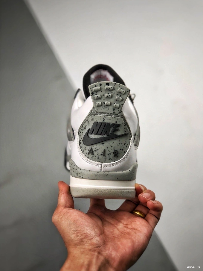 Rep MAX OG Air 4 (nike) White Jordan 840606-192 Cement 0715